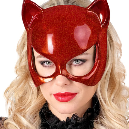MÁSCARA CAT EYE ROJA