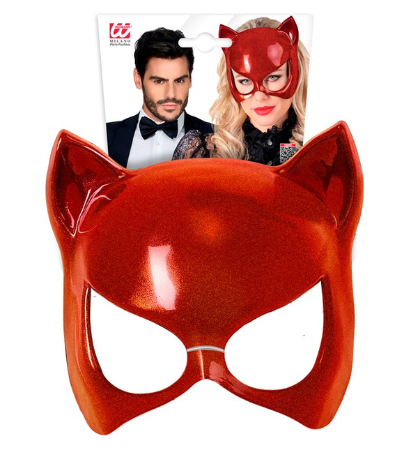 MÁSCARA CAT EYE ROJA