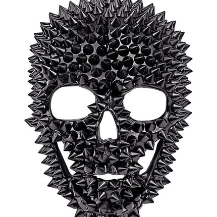 Máscara Calavera Negra Con Clavos