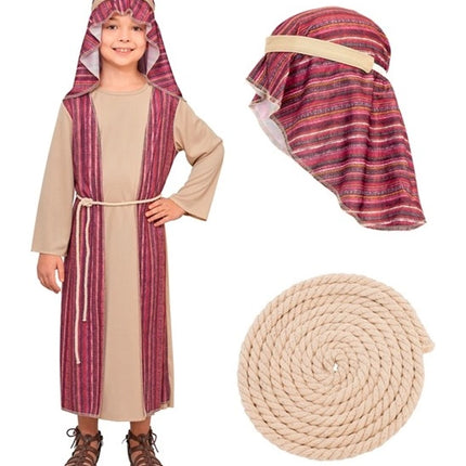 Traje rojo de pastor para niño