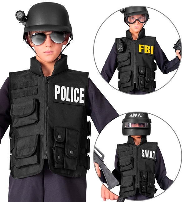 CHALECO SWAT FBI/POLICIA NIÑO