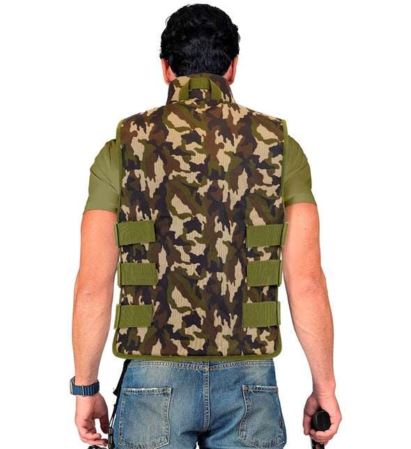 Chaleco militar de camuflaje