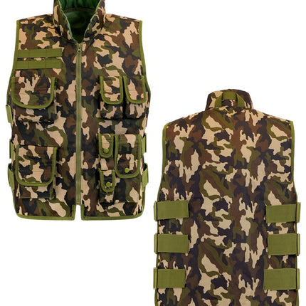 Chaleco militar de camuflaje