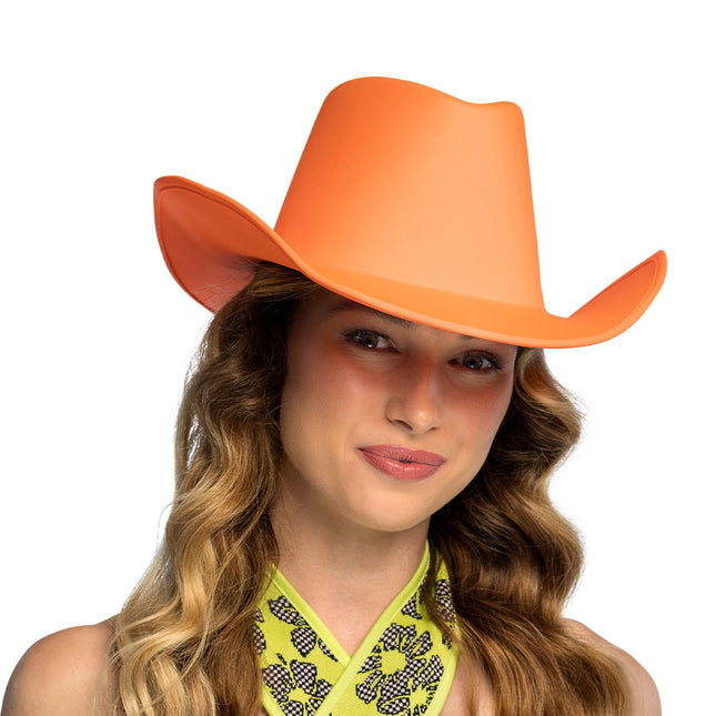 Sombrero vaquero Blaze naranja neón