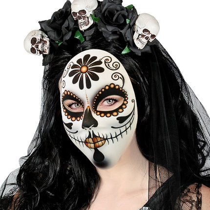 Máscara Día De Los Muertos Mujer