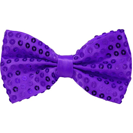 Lazo morado con purpurina