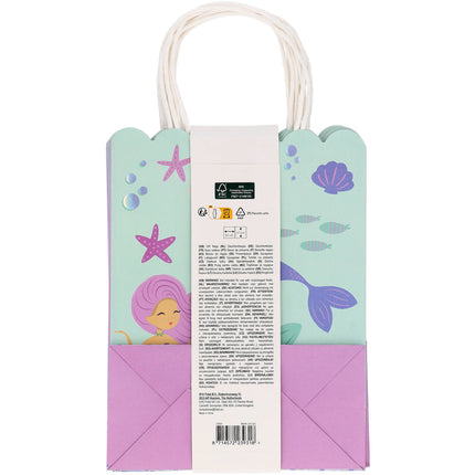 Bolsas de fiesta de sirena 27cm 6pcs