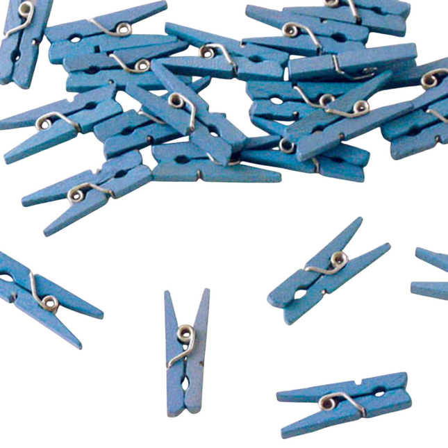 Pinzas azules - 24 piezas