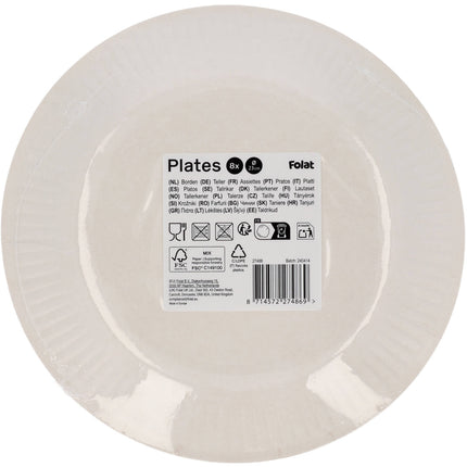 Platos Princesa 23cm 8pcs