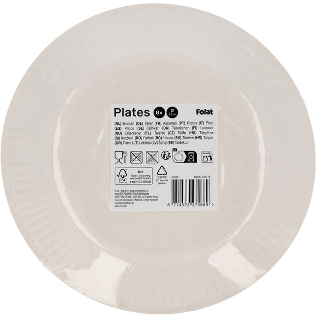 Platos Princesa 23cm 8pcs