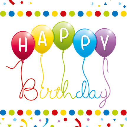 Bolsas para Compartir Feliz Cumpleaños 6uds