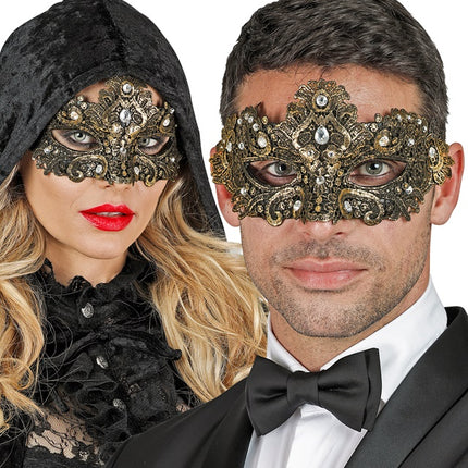 MÁSCARA DE OJOS TEATRO ORO