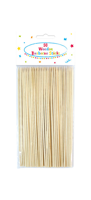 Productos de madera Brochetas de madera para barbacoa 50St