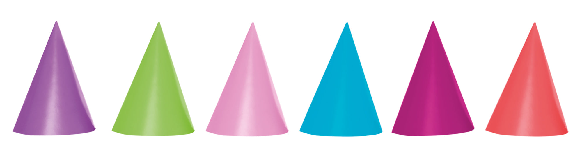 Gorros Unicolores Party Essentials (Colores Surtidos) 6St