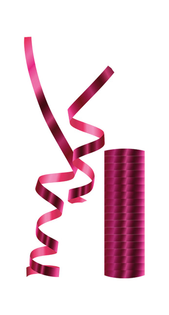 Esenciales para fiestas Serpentinas fucsia metalizadas 1St