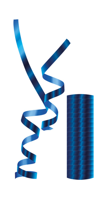 Esenciales para fiestas Serpentinas azul metalizado 1St