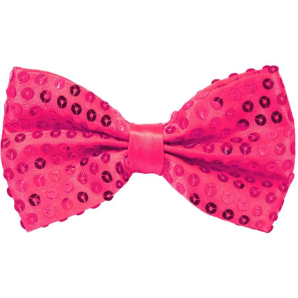 Lazo rosa con purpurina