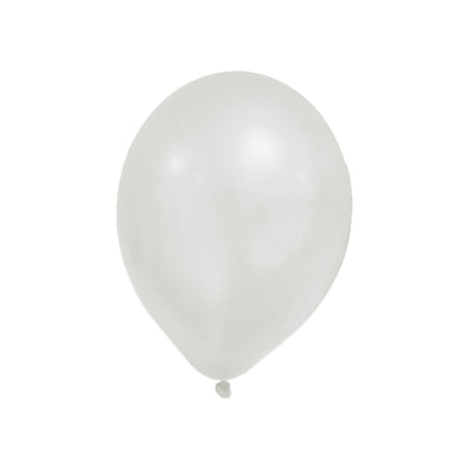 Globos de Fiesta Metálicos Blanco Pastel 8pcs