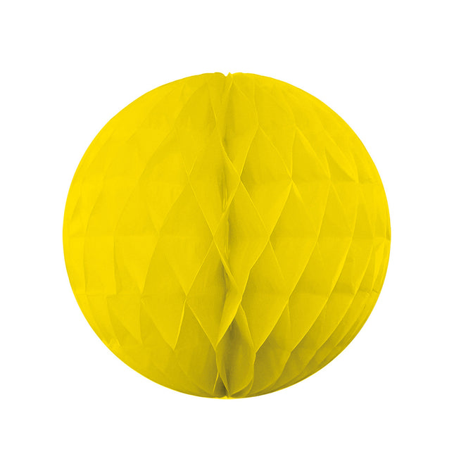 Party Essentials Bola de decoración colgante de nido de abeja 30Cm Amarillo 1St