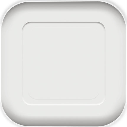 Platos Blancos Cuadrados 23cm 10ud