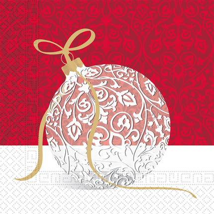 Servilletas de Navidad Bola de Navidad 33cm 20pcs