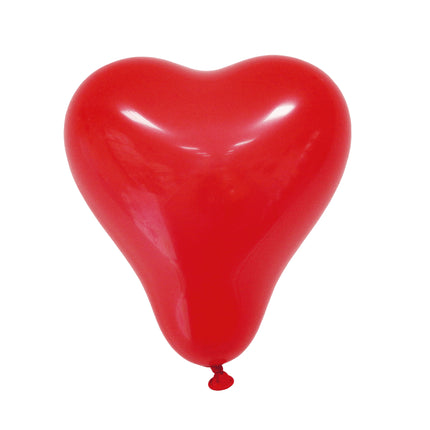 Globos en forma de corazón Party Essentials Rojo 8St