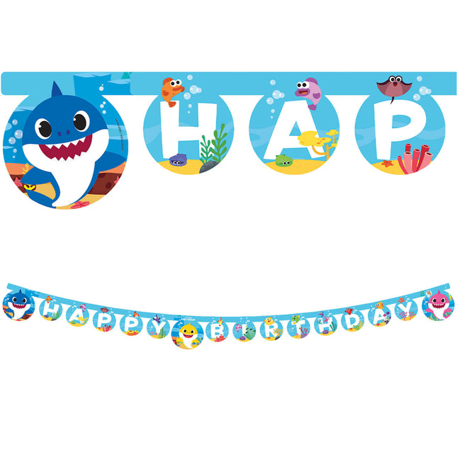 Cabestrillo Letra Bebé Tiburón Feliz Cumpleaños