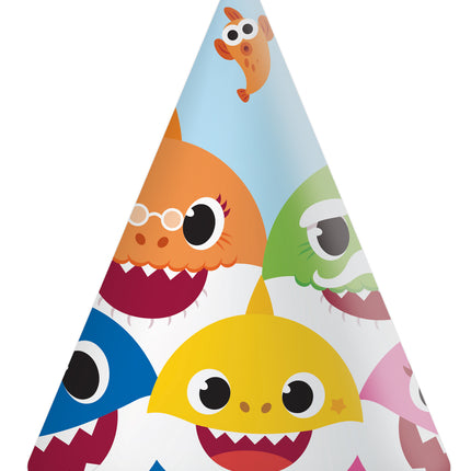 Sombreros de fiesta para bebé tiburón 6 piezas