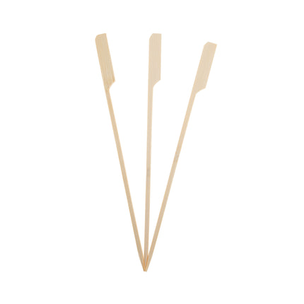 Productos de madera Brochetas de bambú con borde ancho 15Cm 40St