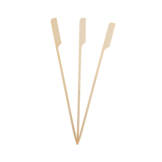Productos de madera Brochetas de bambú con borde ancho 15Cm 40St