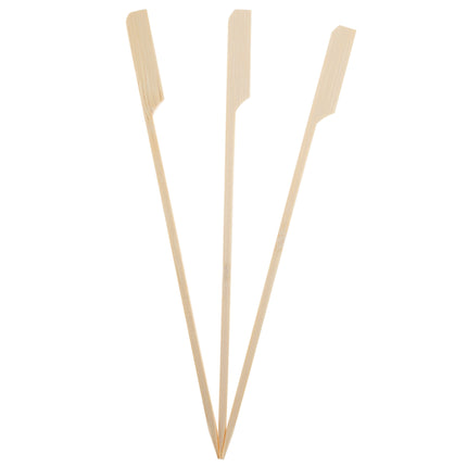Productos de madera Brochetas de bambú con borde ancho 25Cm 40St