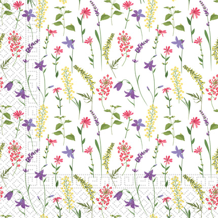 Servilletas de Papel de 3 Capas Servilletas de Papel de 3 Capas 33X33Cm Aromáticas Flores Mixtas 20St