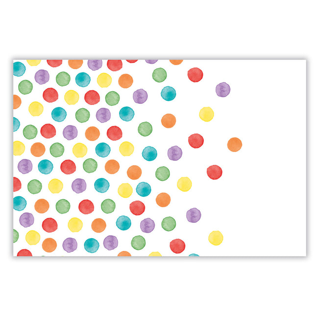 Mantel Plástico Puntos de Agua Multicolor 120X180Cm 1St