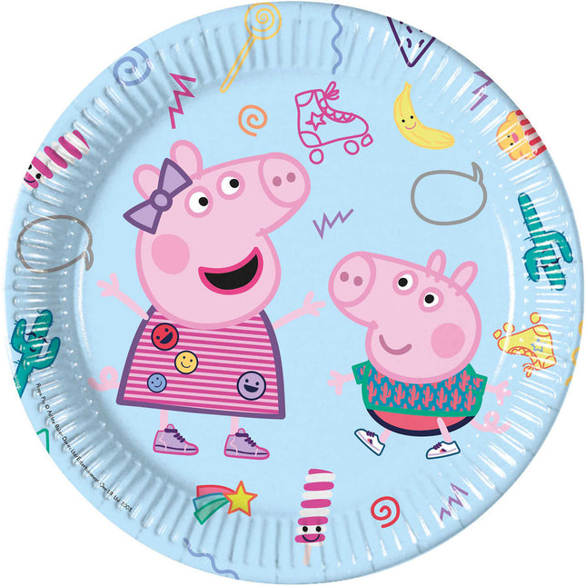 Peppa Pig Platos 23cm 8pcs