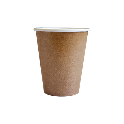 Vaso Marrón Papel Kraft 200ml 8uds