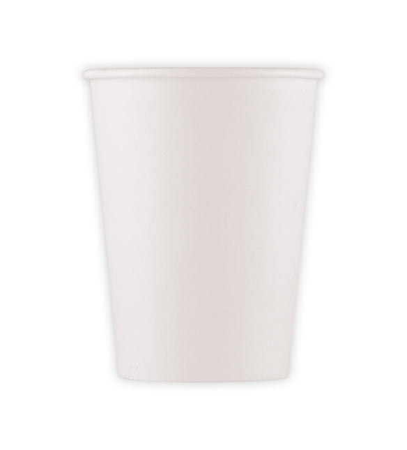 Productos blancos Vasos de papel blanco Fsc 200Ml Certificados Compostables Industriales 10St