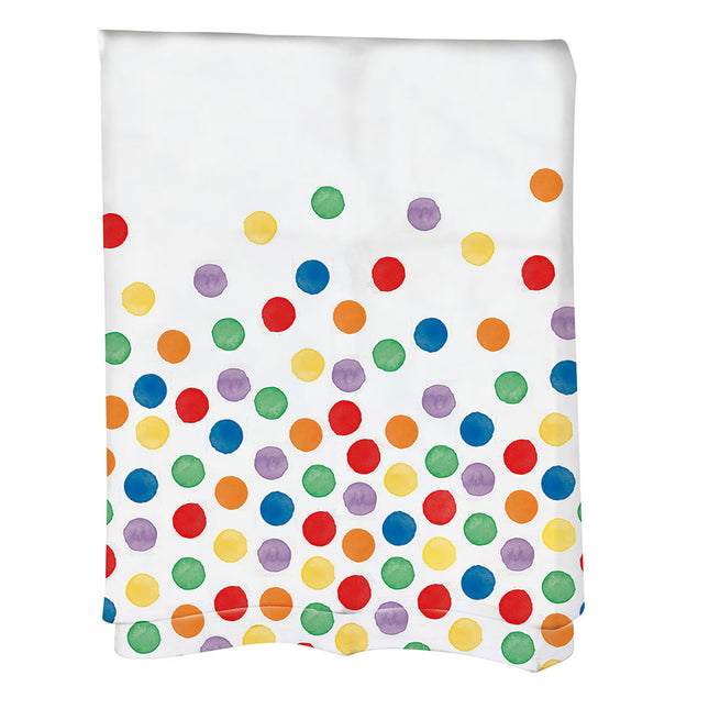 Mantel Colores Puntos Plástico 1,8m