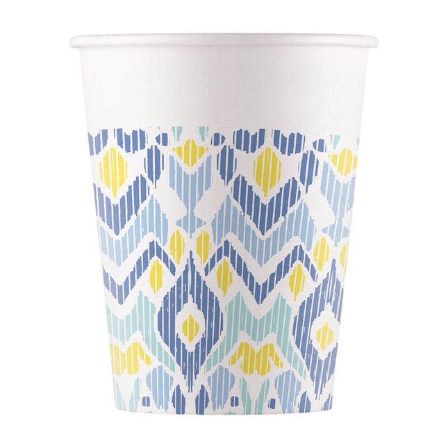 Vasos de Papel con Diseño Étnico Everyday Designs 200Ml (Wm) 8St