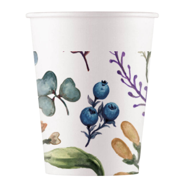 Vasos de papel Everyday Designs Herbs Fsc 200Ml (Wm) 8St