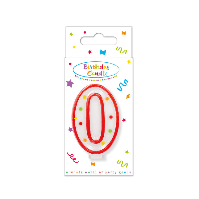 Velas de Cumpleaños Vela Numeral de Puntos Nº 0 En Caja de Papel Fsc 1St