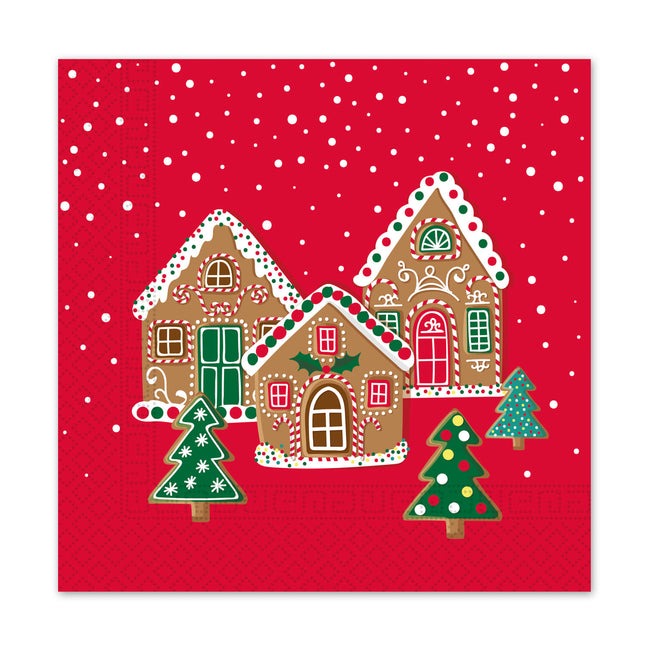 Servilletas de Papel de 3 Capas Servilletas de Papel de 3 Capas 33X33Cm Sweet Gingerhouses 20pcs
