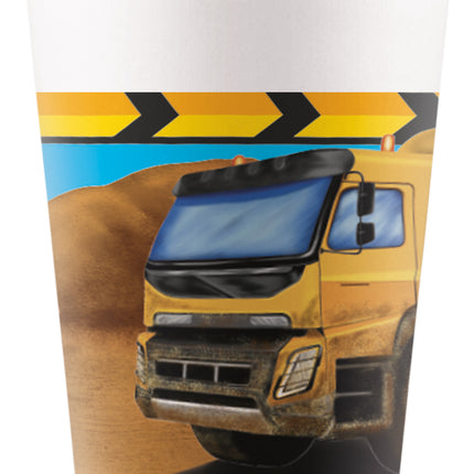 Vasos de construcción 200ml 8ud