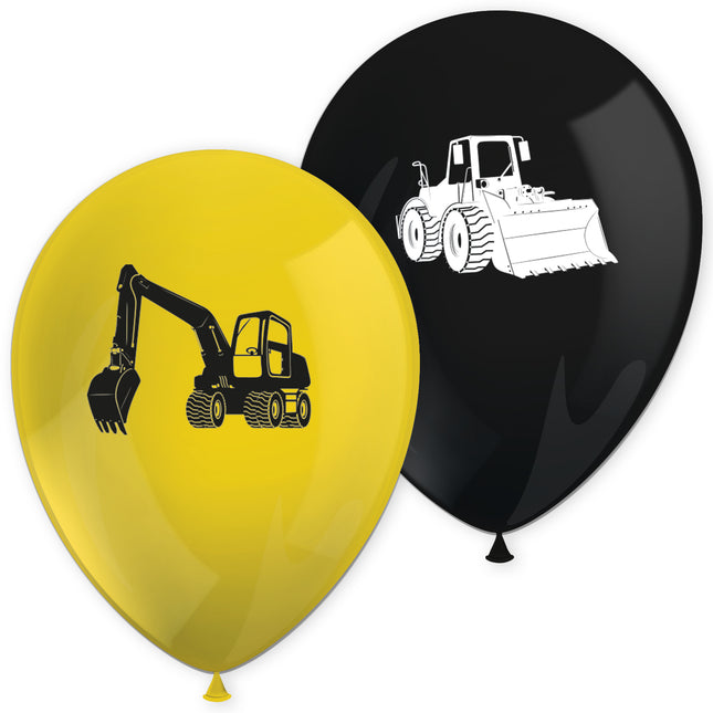 Construcción Globos de látex impresos 8St