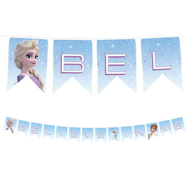 Frozen Ii Espíritu del Viento Letra Reutilizable Banner 1St