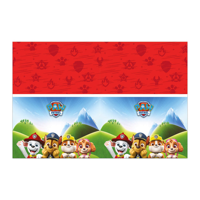 Paw Patrol Rescue Heroes Mantel de Plástico 120X180Cm 1Soporte