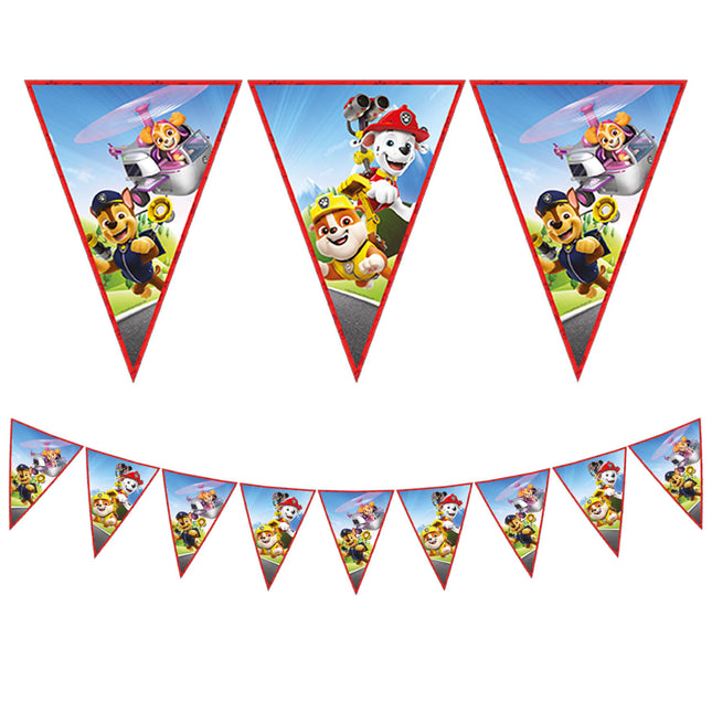 Paw Patrol Rescue Heroes Fsc Bandera triangular de papel (9 banderas) 1St