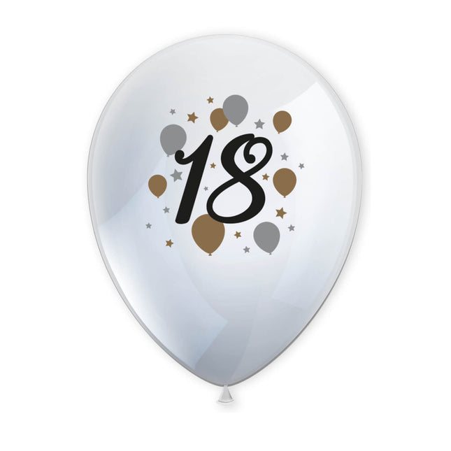 Hito Feliz Cumpleaños Globos de látex impresos"18" 6St