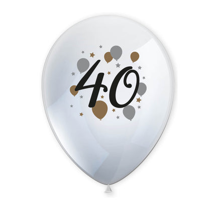 Hito Feliz Cumpleaños Globos de látex impresos"40" 6St