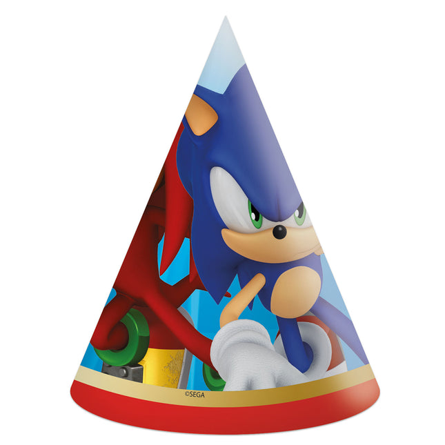 Sombreros de papel Sonic Speed Fsc 6St