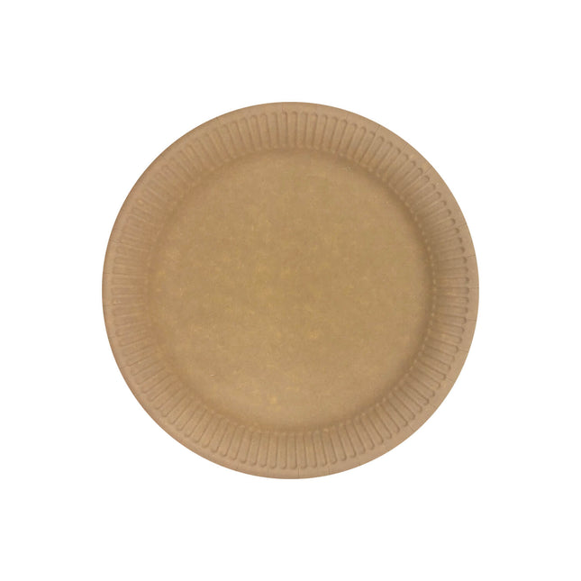 Productos De Papel Kraft Fsc Platos De Papel Kraft 20Cm Industrial Compostable Certificado 10St